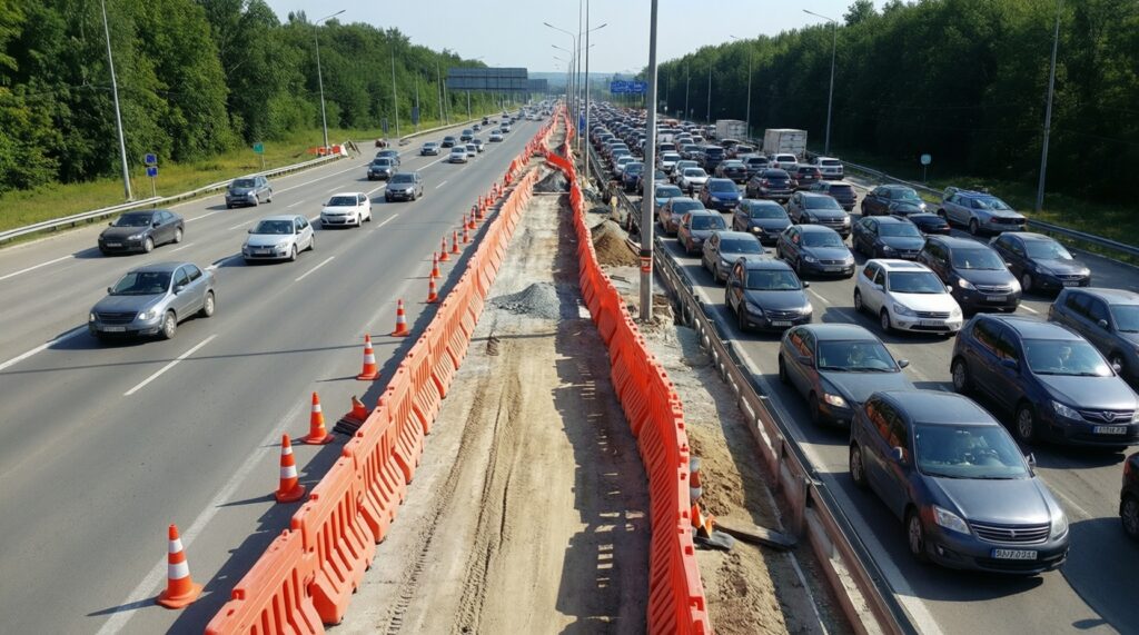 Ситуация на дорогах Крыма: пробки, ремонты, перекрытия и альтернативные маршруты - иллюстрация