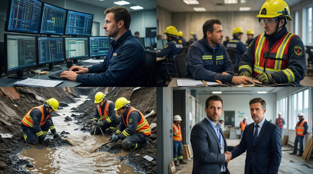 ЖКХ и инфраструктура: вода, электричество, газ, ремонты и аварийные работы - иллюстрация