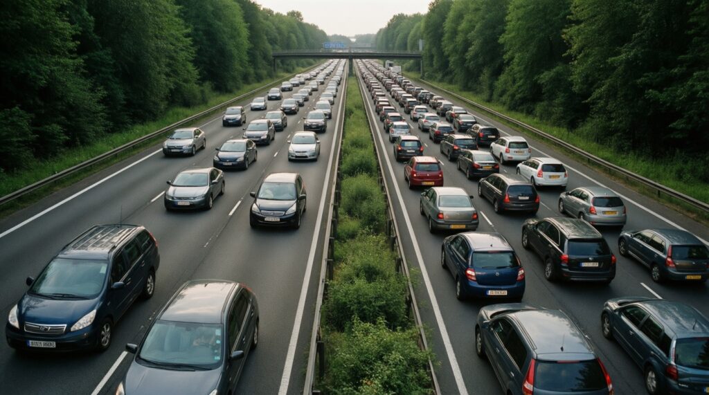 Дорожная обстановка сегодня: пробки, ремонты, перекрытия и альтернативные маршруты - иллюстрация